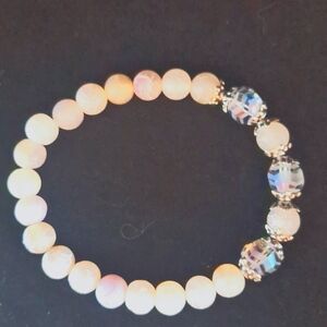Sweet Handmade Beaded Stretch Bracelet